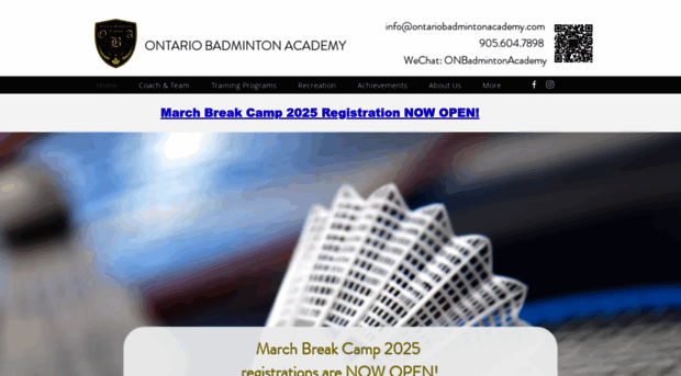 ontariobadmintonacademy.com