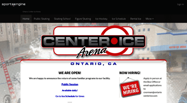 ontariocenterice.com