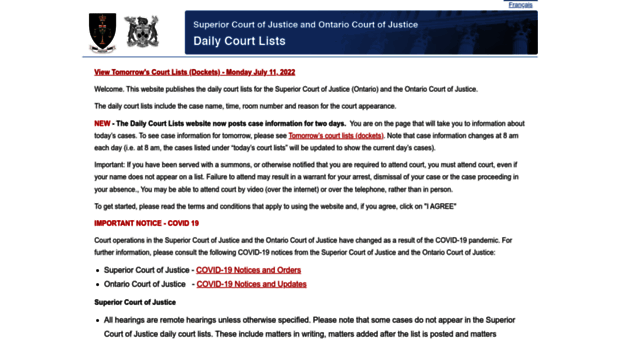 ontariocourtdates.ca