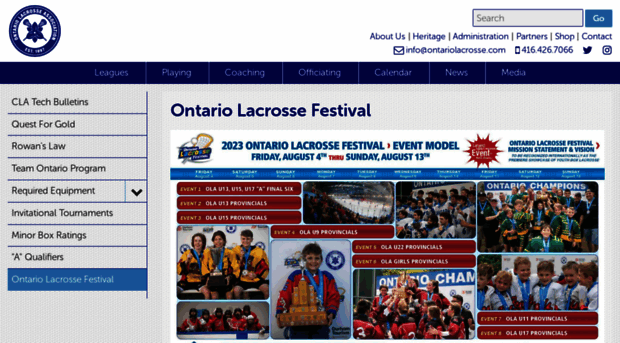 ontariolacrossefestival.com