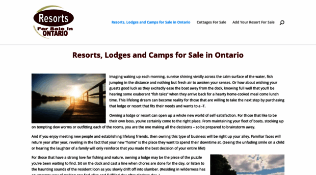 ontarioresortsforsale.net