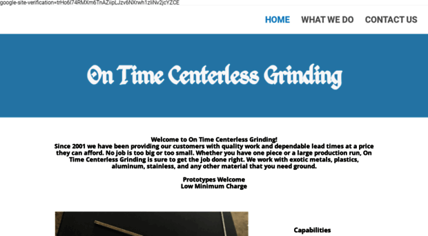 ontimecenterless.com