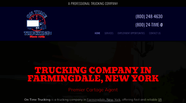 ontimetrucking.com