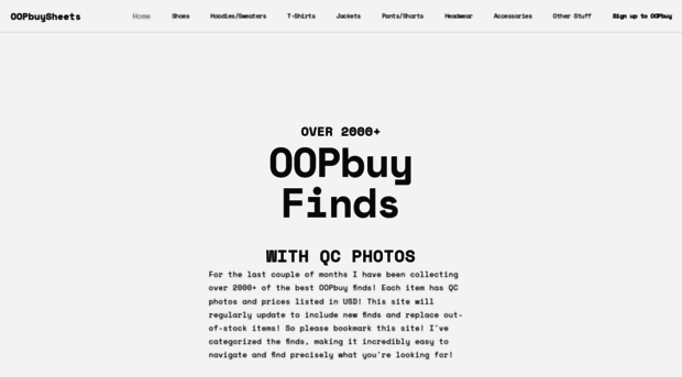 oopbuysheets.com