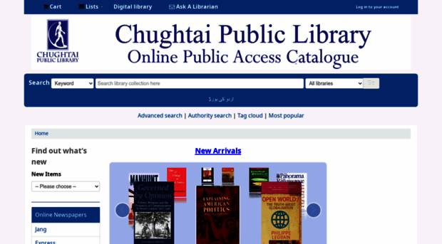 opac.chughtailibrary.com
