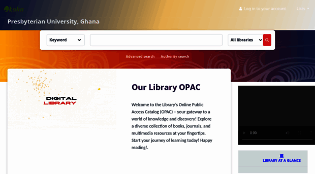 opac.presbyuniversity.edu.gh