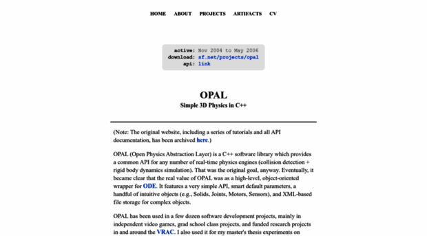 opal.sourceforge.net