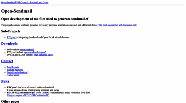 open-sendmail.sourceforge.net