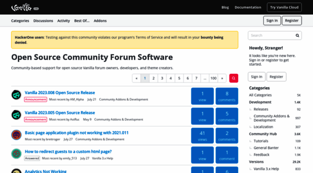 open.vanillaforums.com