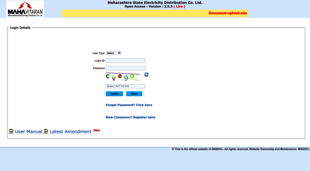 openaccess.mahadiscom.in