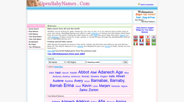 openbabynames.com