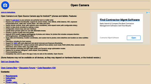 opencamera.sourceforge.net