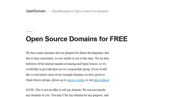 opendomain.org