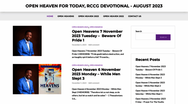 openheavendailydevotional.com