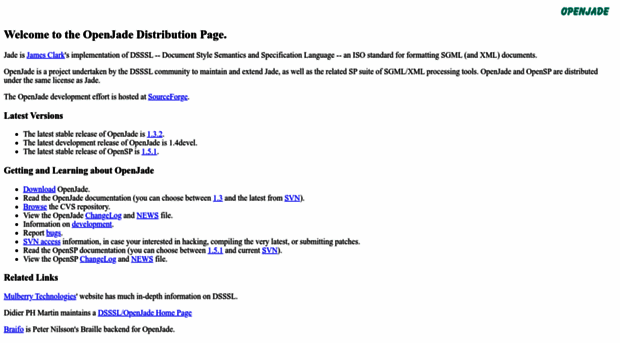 openjade.sourceforge.net