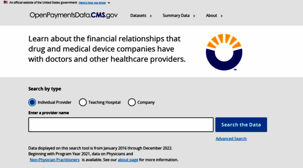 openpaymentsdata.cms.gov