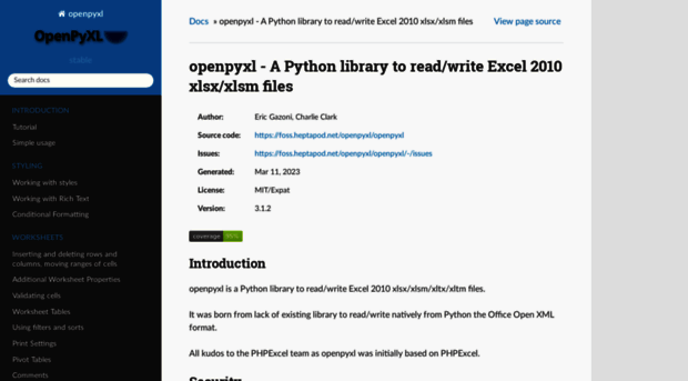 openpyxl.readthedocs.org