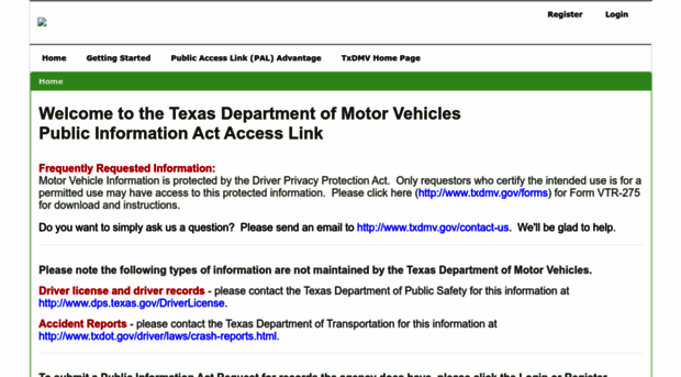 openrecords.txdmv.gov