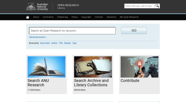 open research repository anu