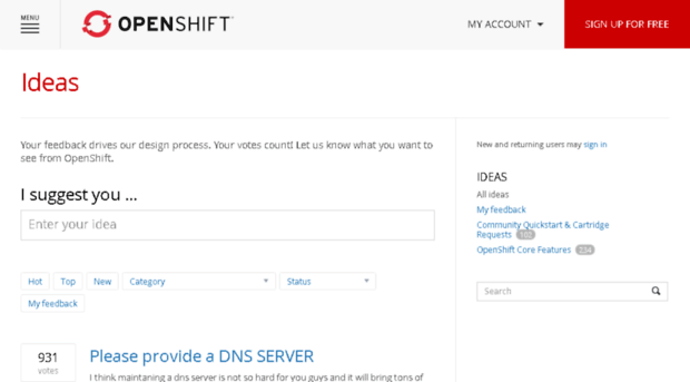 openshift.uservoice.com