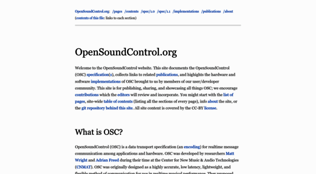 opensoundcontrol.stanford.edu