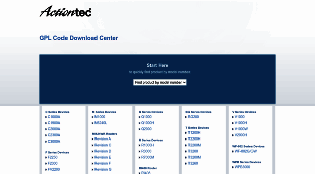 opensource.actiontec.com