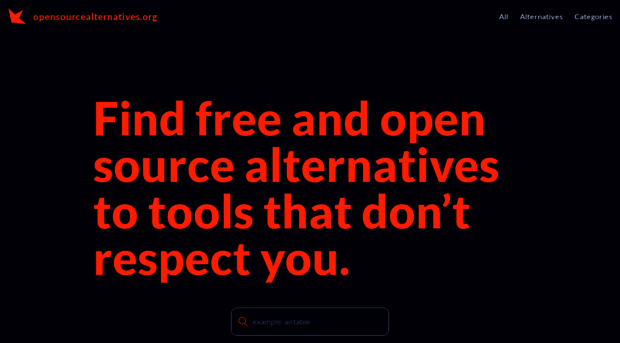 opensourcealternatives.org