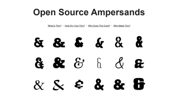 opensourceampersands.org