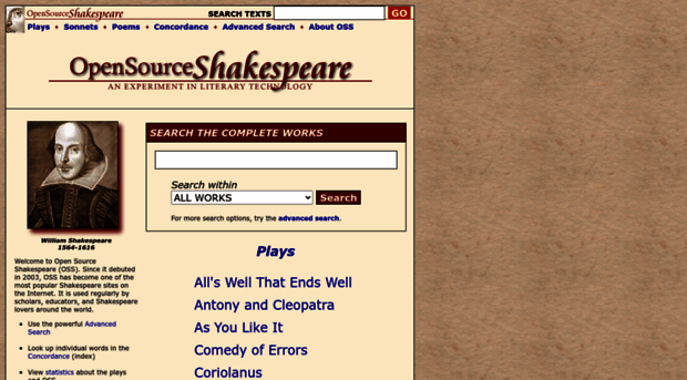 opensourceshakespeare.com