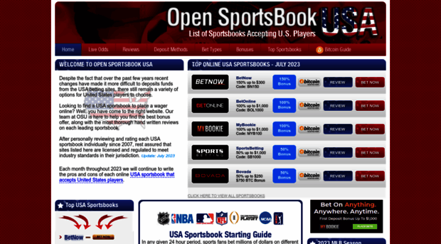 opensportsbookusa.com