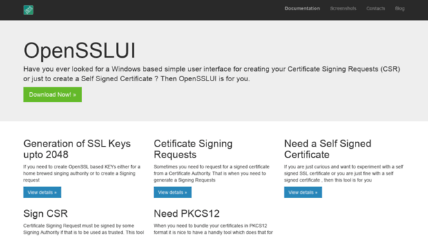 opensslui.sourceforge.net