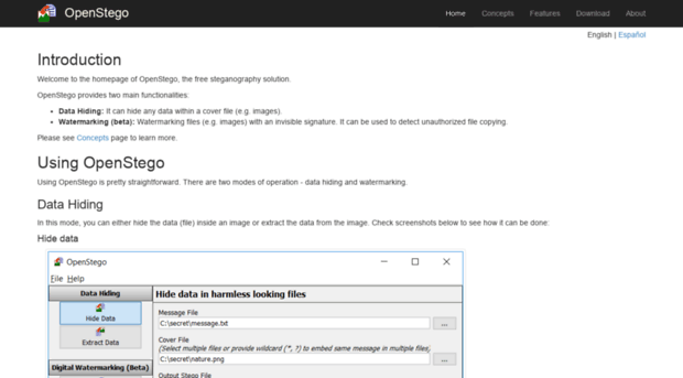 openstego.com