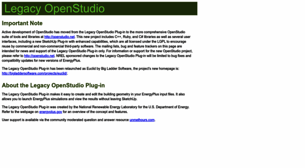 openstudio.sourceforge.net