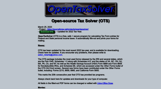 opentaxsolver.sourceforge.net