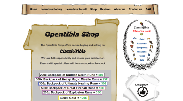 opentibia-shop.com