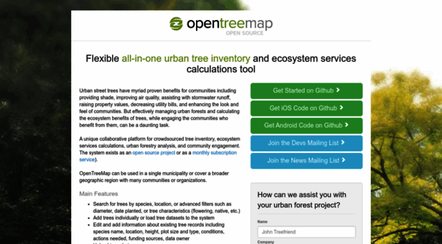 opentreemap.github.io