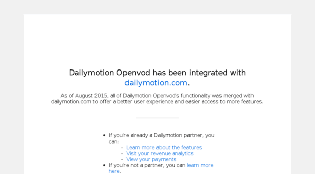 openvod.dailymotion.com