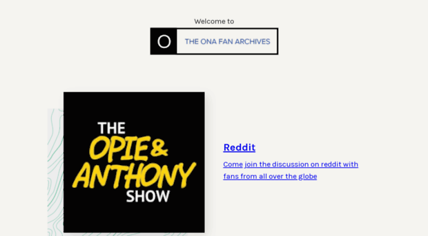 opieandanthonyarchives.com