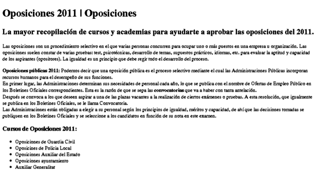 oposiciones2011.es