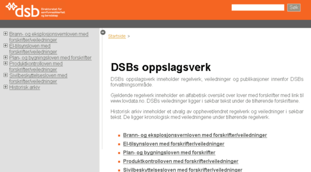 oppslagsverket.dsb.no