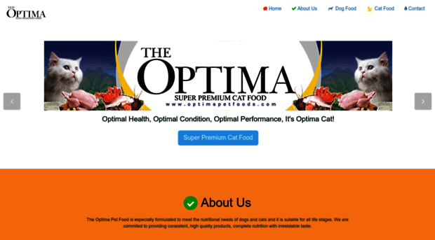 optimapetfoods.com