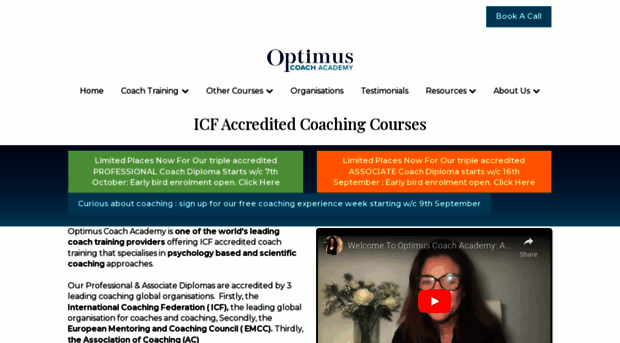 optimuscoachacademy.com