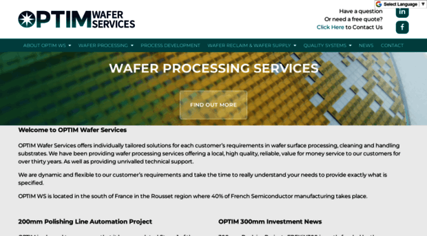 optimwaferservices.com