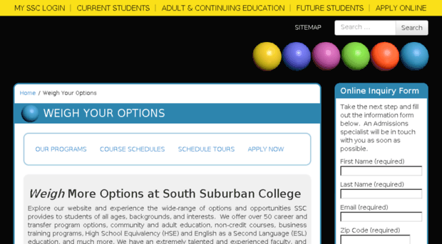 options.ssc.edu