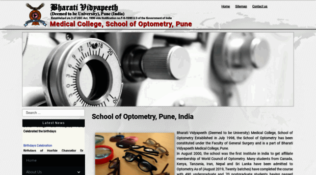 optometry.bharatividyapeeth.edu
