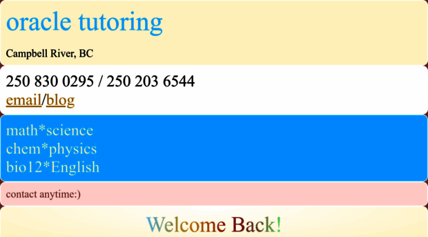 oracletutoring.ca