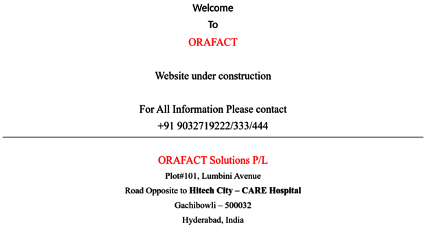 orafact.com