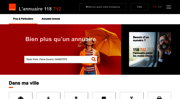 orange.118712.fr - Annuaire gratuit : numéro des ... - Orange 118 712
