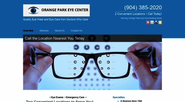 orangeparkeyecenterfl.com