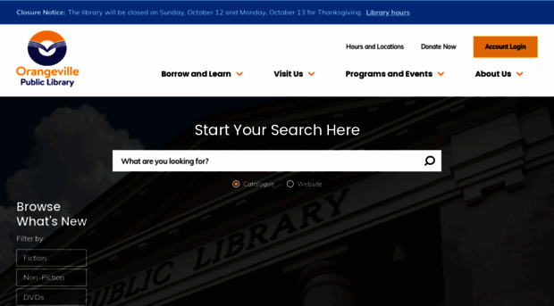 orangevillelibrary.ca